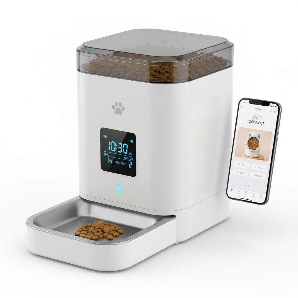 SmartFeed Interactive Pet Feeder with digital display